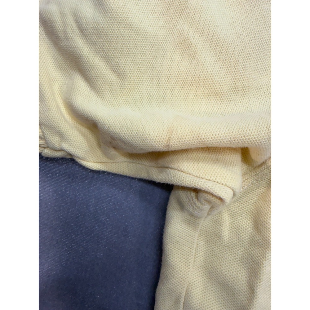 Chaps Ralph Lauren Yellow Polo Shirt Logo Size Large - Picture 7 of 14